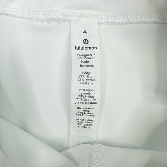 lululemon athletica Forget The Sweat Tight 25” - Size 4 - White - Picture 5 of 5